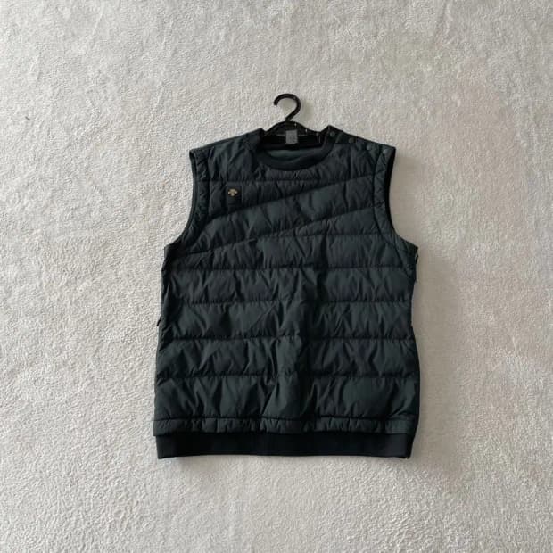 L 데상트 패딩 베스트 조끼니트 100