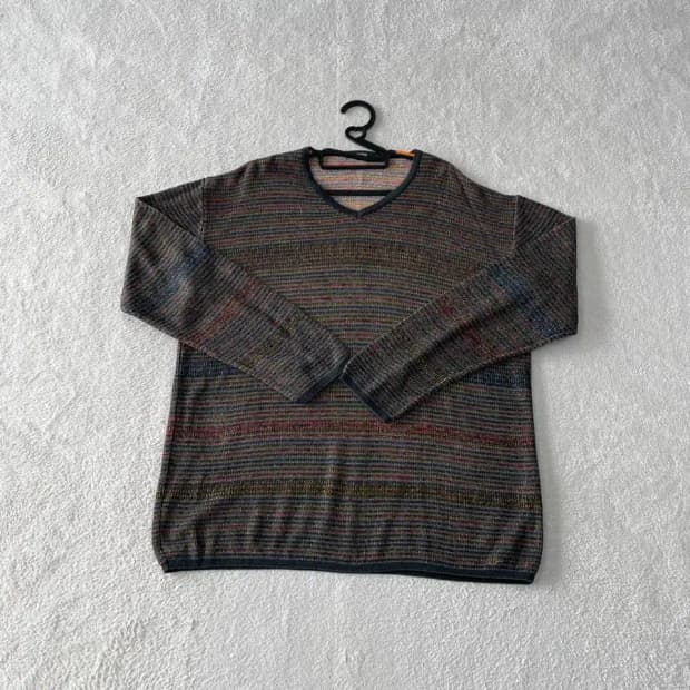 XXL 미쏘니 남성 패턴 니트 110