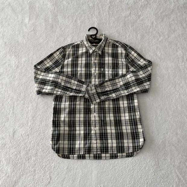 L 리바이스 코튼 플란넬 체크 셔츠 100