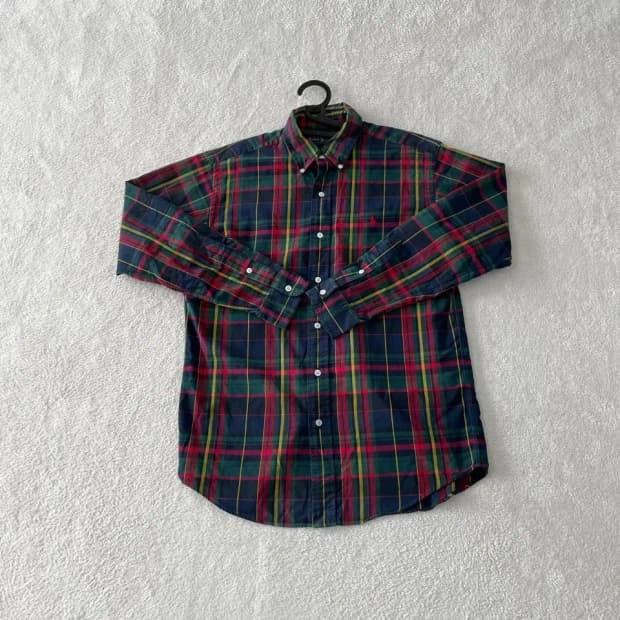 M 폴로 멀티체크 마드라스 커스텀핏 셔츠