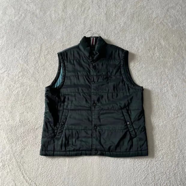 110 헨리코튼 타탄체크 경량패딩조끼 XXL