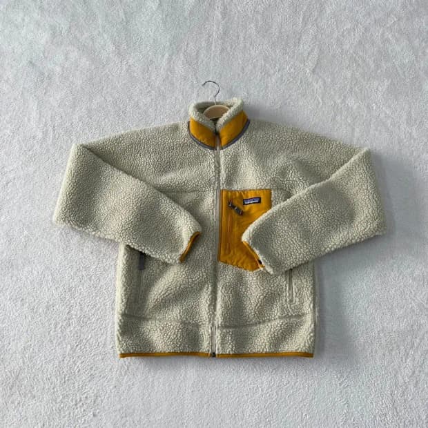 S 파타고니아 레트로X 펠리컨 골드 후리스 자켓