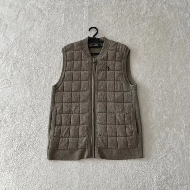 L 헤지스 신형 울 니트조끼 가디건 집업 100 남성