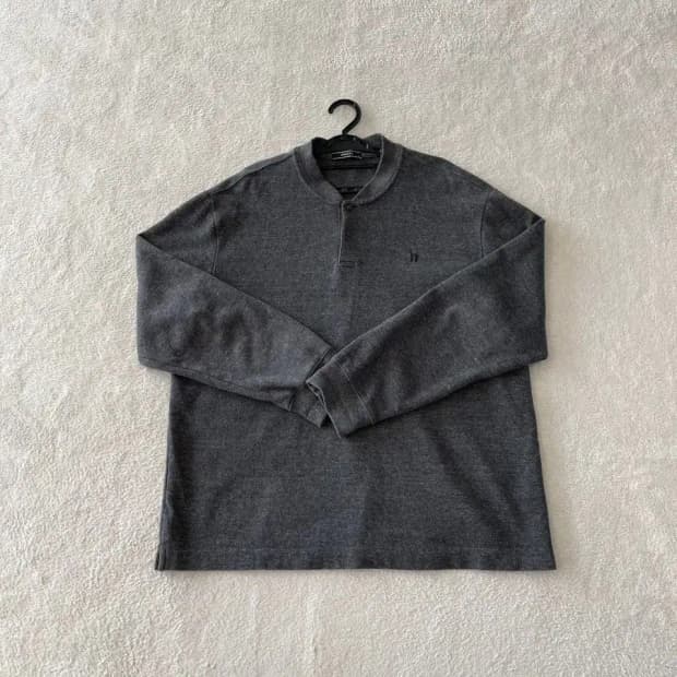 XXL 헤지스 남성 2023 헨리넥 니트 110