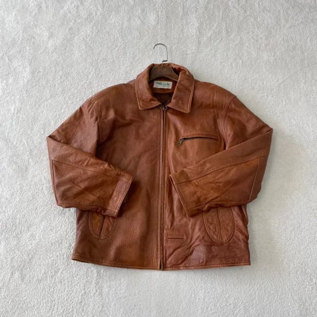 [XL] 90'S 빈티지 양가죽 레더자켓 105