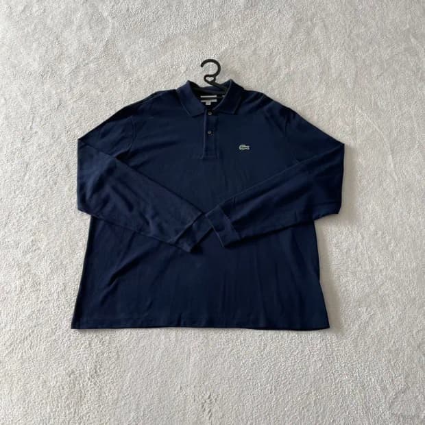 XXXL 라코스테 남성 긴팔카라티 네이비 빅사이즈
