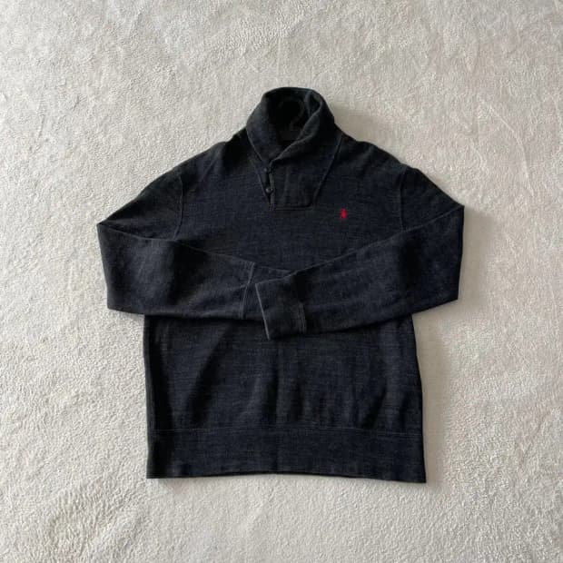 폴로 숄카라 니트 L