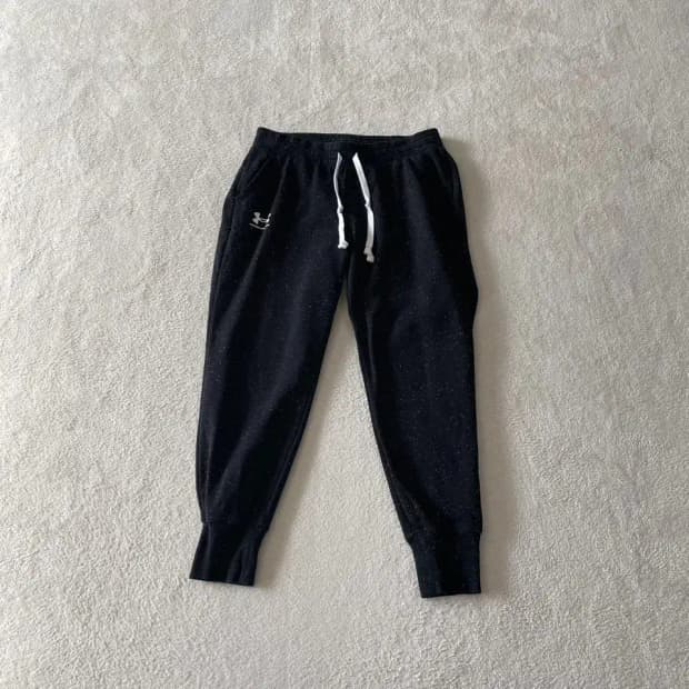 L 언더아머 여성 기모 트레이닝 조거바지