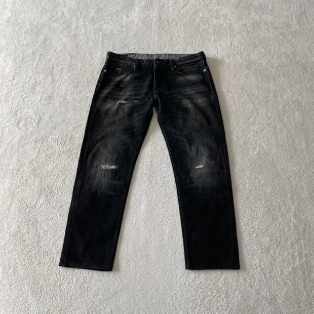 34 엠포리오 알마니 신형 남성 흑청바지 아르마니