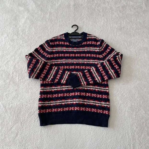 XL 타미힐피거 페어아일 니트 105