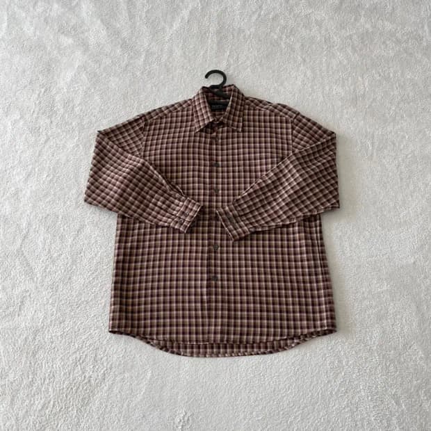 입생로랑 올드스쿨 체크셔츠 100 L