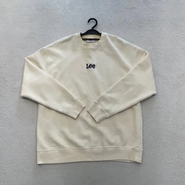 LEE 리 아이보리 맨투맨 XL