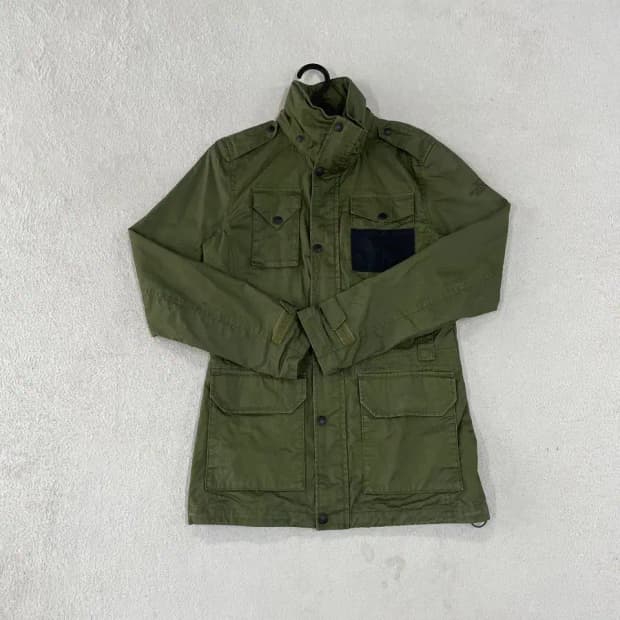 노스페이스 카키 바람막이 90 S