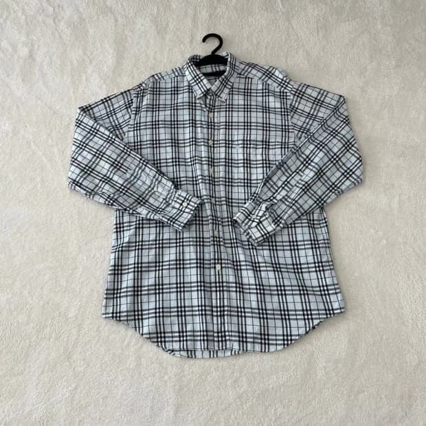 L 버버리 남성 체크노바 셔츠 100-105