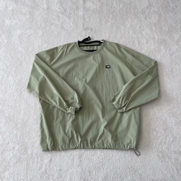 XXL 노스페이스 웜업 카키 바람막이 맨투맨 110