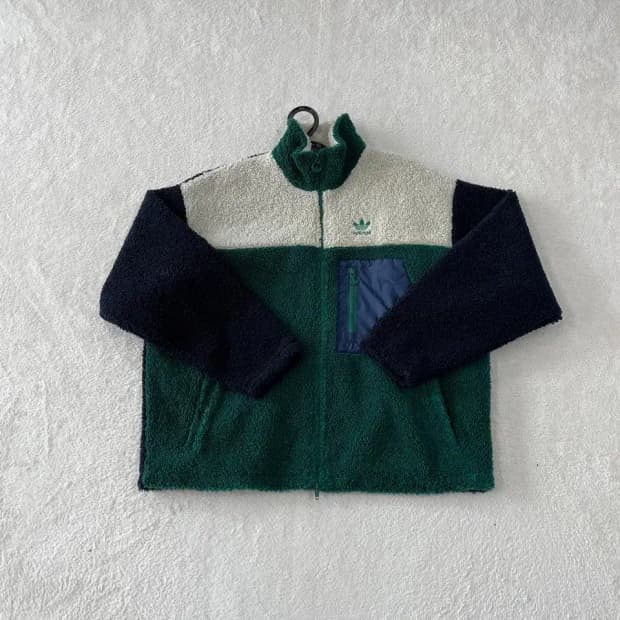 아디다스 여성 쉐르파 후리스자켓 S