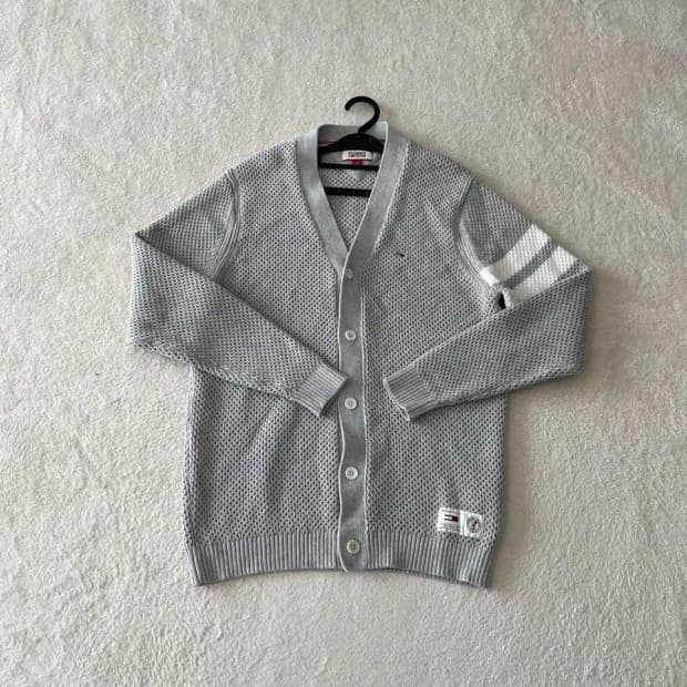 L 타미힐피거 남성 완장 가디건