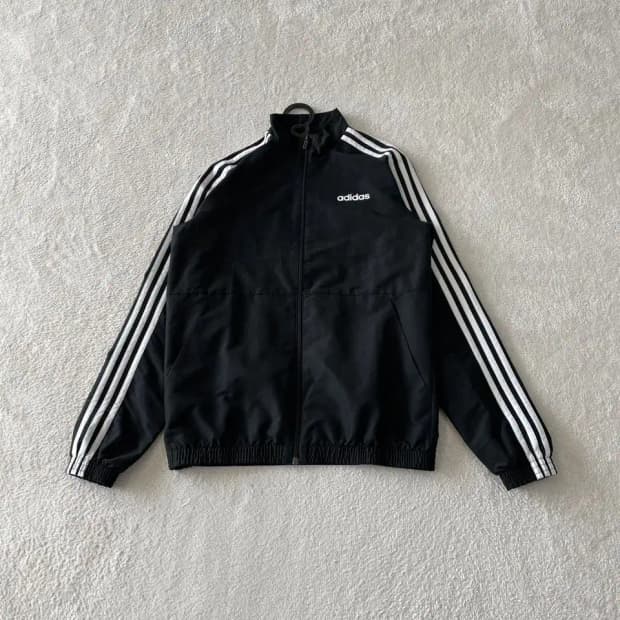 M 아디다스 블랙 바람막이 자켓