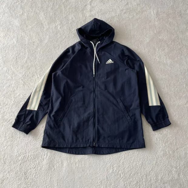 XL 아디다스 네이비 에센셜 바람막이 105