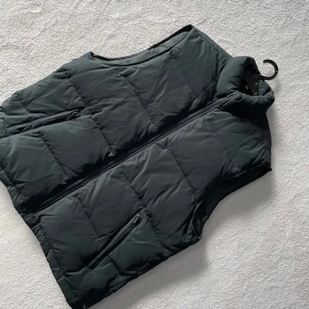 XL 입생로랑 다운 패딩조끼 올드스쿨 105
