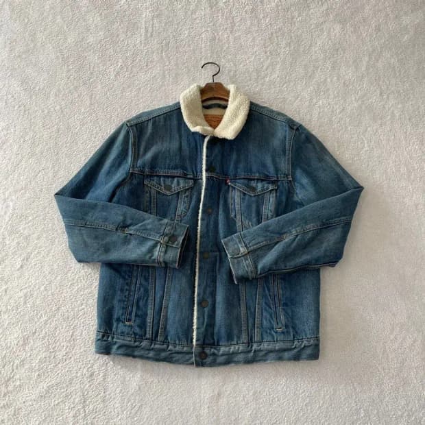 L 리바이스 쉐르파 트러커 청자켓