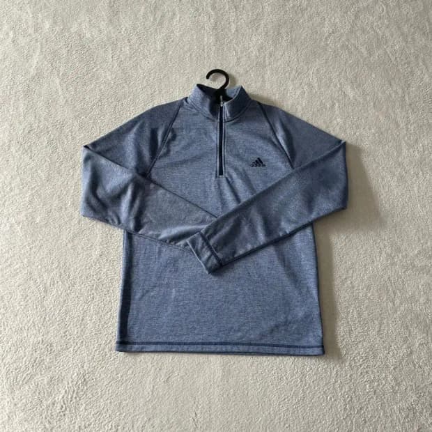 L 아디다스 골프 기모 긴팔집티셔츠 남성 100