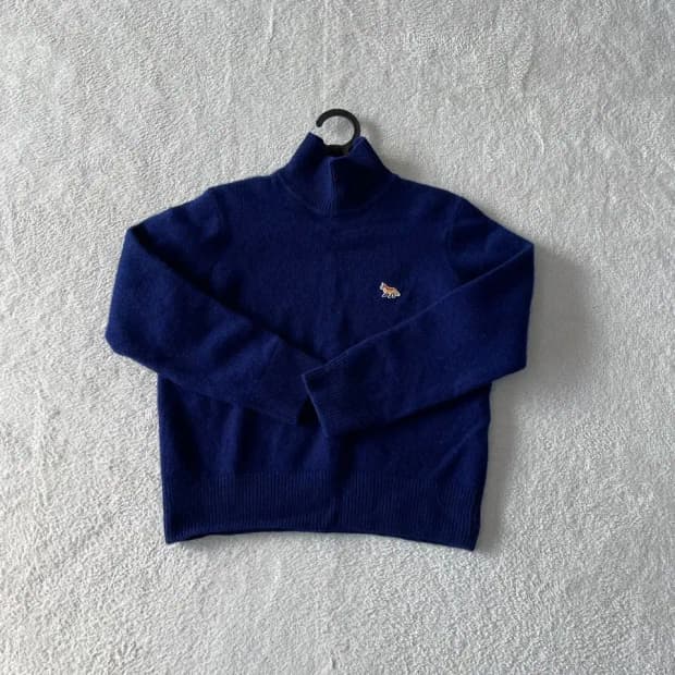 메종키츠네 여성 베이비폭스 터틀넥 니트