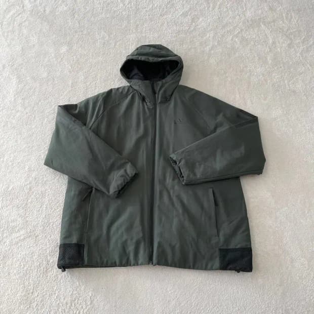 XXL 아디다스 카키 패디드 자켓 패딩 110 빅사이즈