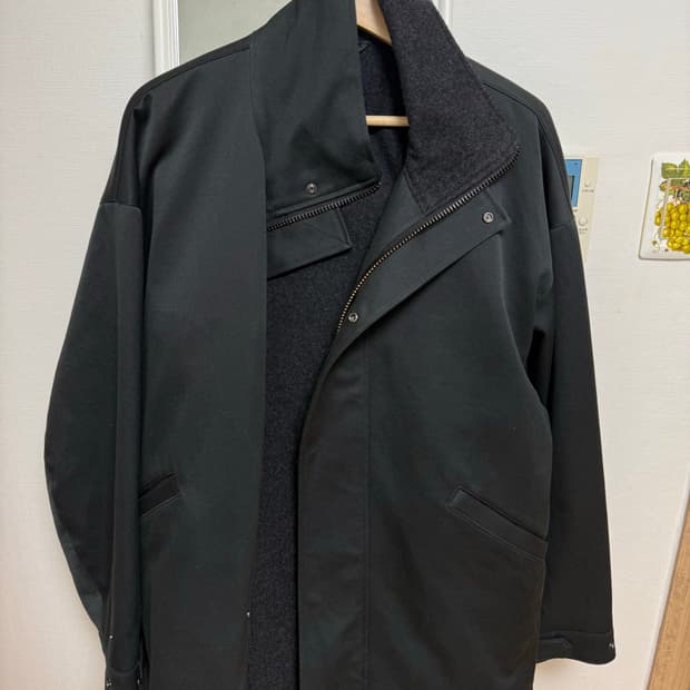 캡틴 선샤인 코튼 밀코트 블랙 (3)