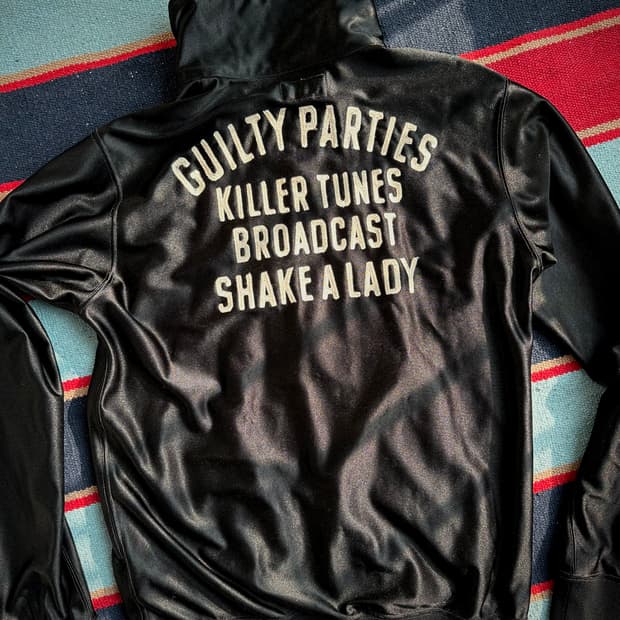 와코마리아 추리닝 저지 집업 자켓 블랙