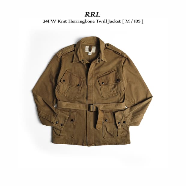 RRL 24FW 니트 헤링본 트윌 자켓 M사이즈 더블알엘