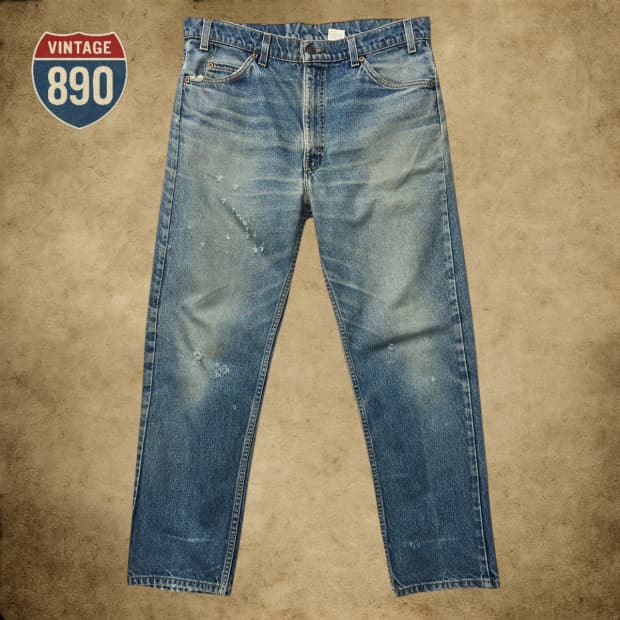[33] LEVIS 리바이스 90s USA제 505 오렌지탭 데님 청바지