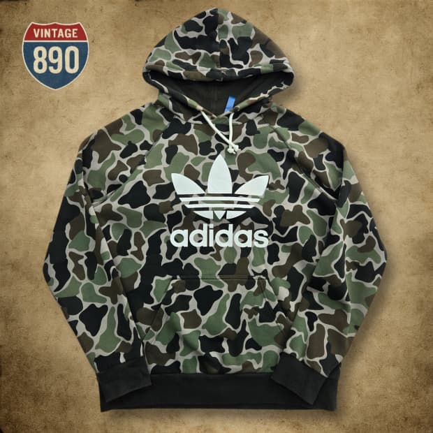 [105] ADIDAS 아디다스 오리지날 카모 트레일 후드