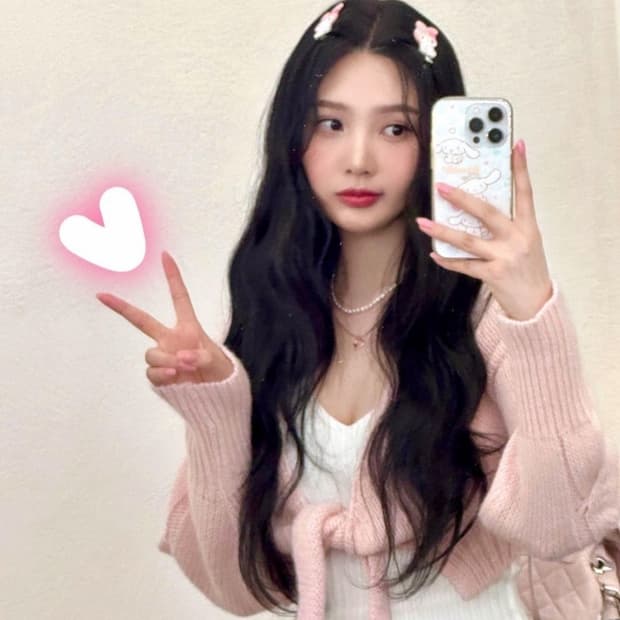 쓰리타임즈 - 밤비 볼레로 핑크 (조이 착용)