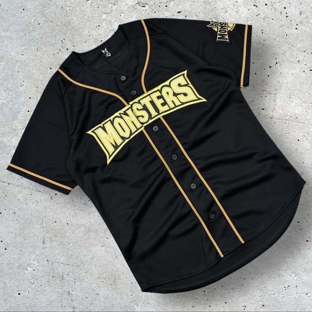 [95] 최강야구 박재욱 몬스터즈 블랙 야구 유니폼 B418