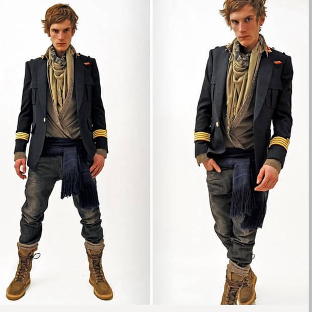 발망 FW11 데카르넹 밀리터리 블레이저 자켓