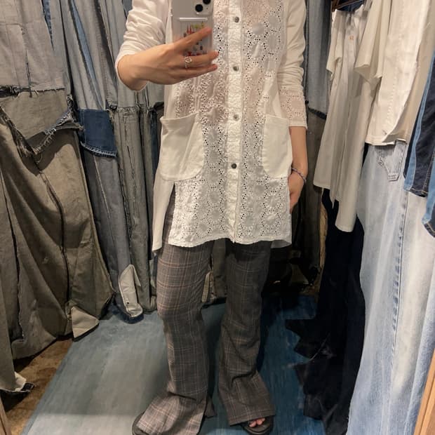 44-55) Yohji Yamamoto White Garden Tunic