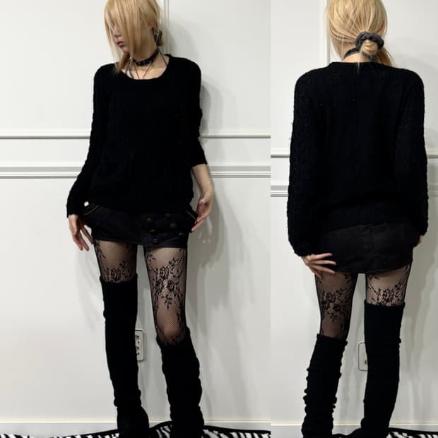 [Cecil Mcbee]Pocket Detail Knit Sleeve