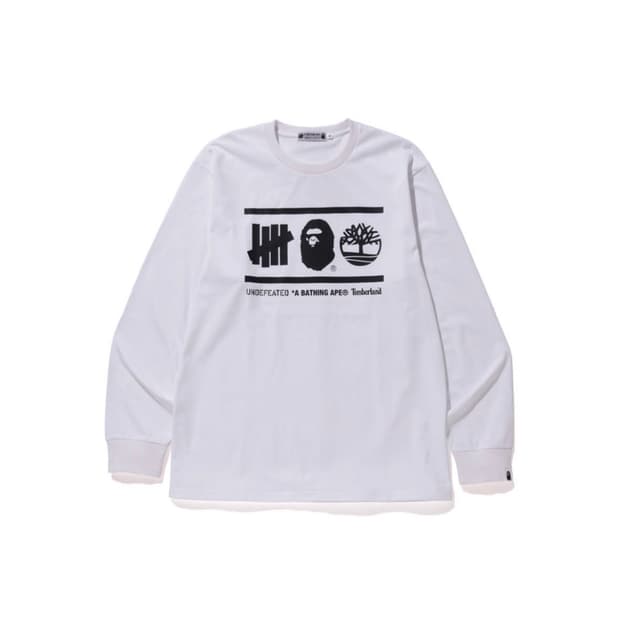 베이프 언디핏 팀버랜드 콜라보 롱 슬리브 티셔츠