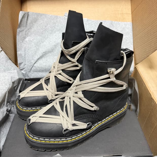 닥터마틴 릭오웬스 1460 쿼드 솔 메가 레이스 부츠 280