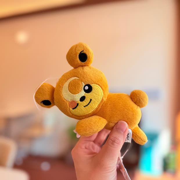 일본 반다이 포켓몬 윙크 깜지곰 봉제인형 15cm