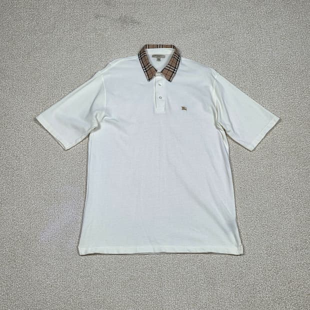 [버버리] 런던 노바 체크 카라 피케 반팔 폴로 셔츠 | S00132