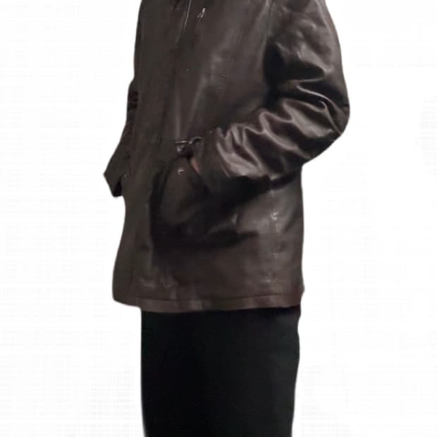 독일 빈티지 밀리터리 브라운 레더