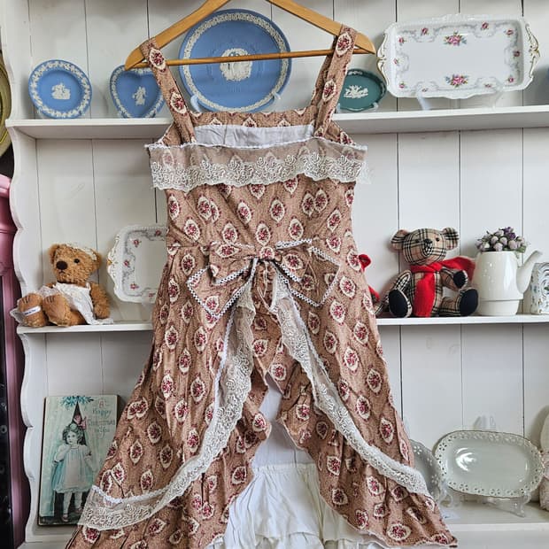 레이스 레이어드 원피스