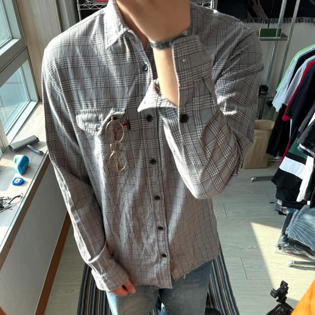 슈프림 체크 셔츠