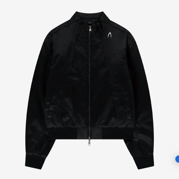 아캄 Piping Leather Blouson 블랙2