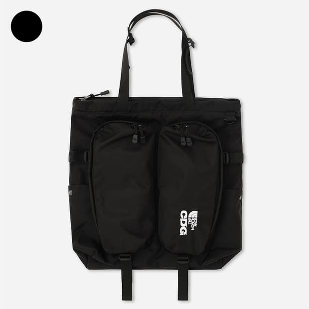 CDG X 노스페이스 블랙 토트백