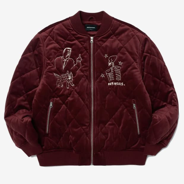 위캔더스 타투 버건디 자켓 XL 판매
