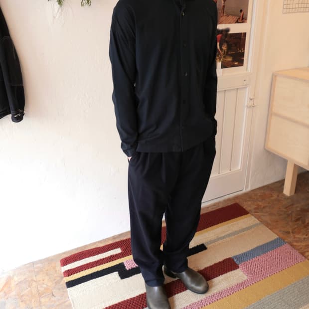 옴므 플리세 코튼 셔츠