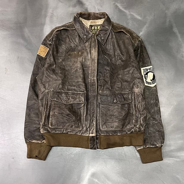  빈티지 레더 A-2 자켓 y14984